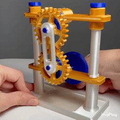 65A0BFAD-8FCC-44F0-9E0F-680416E9C123.gif STL file GEARS MECHANISM TOY・3D print object to download