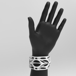 untitled.790.gif Télécharger le fichier STL bracelet génératif voronoï accessoire art organique • Objet pour impression 3D, nikosanchez8898