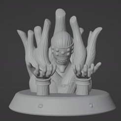 ezgif.com-gif-maker-16.gif Download STL file Gedo Statue - 3D PRINTABLE • 3D printing design, cg_models