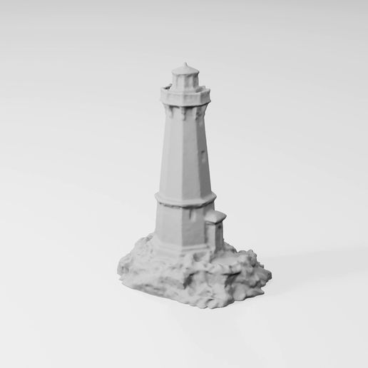 360_Turntable_Video_Lighthouse_Scan.mp4 The Blue Note Beacon | Nautical Lighthouse Terrain (150mm Scale)