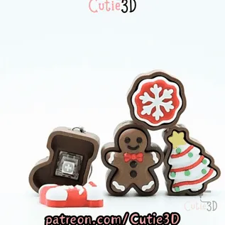 Cutie3D-Christmas Cookie Set Set of Keycap Clicker Keychains_11.gif Cutie3D Christmas Cookie Set Set of Keycap Clicker Keychains - Cute Backpack Keychain