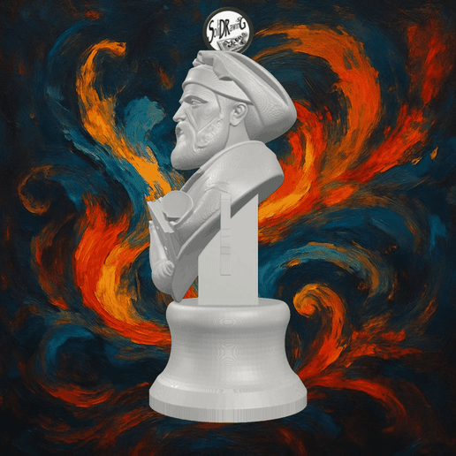 Artistic Marco Polo Mosaic Bust – SoliDRawinGs SG3255