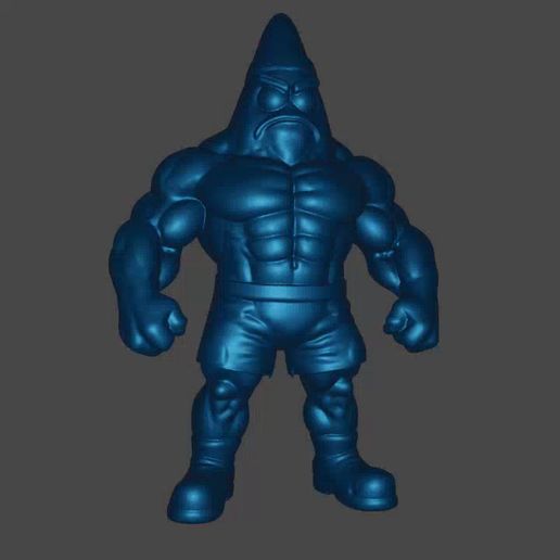 💪 Strong Patrick Star・ STL File for 3D printing・Cults