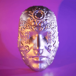 Hnet-image-1.gif Download OBJ file Bohemian Face • 3D print template, MysteryFactoryShop