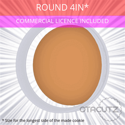 Round_4in.gif 3D file Round Cookie Cutter 4in / 101.6mm・3D printer model to download