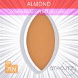 Almond~7in.gif Almond Cookie Cutter 7in / 17.8cm
