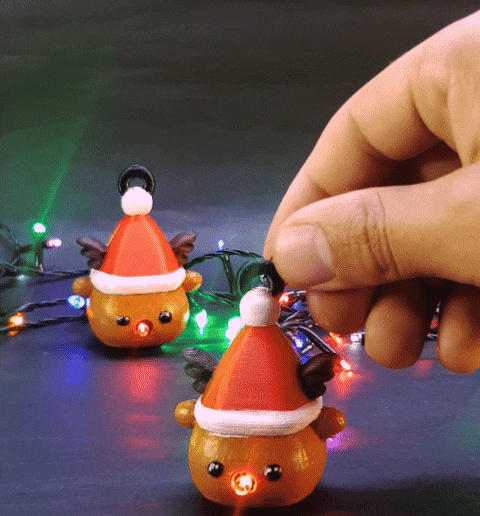 InShot_20231114_185645039.gif reindeer with red nose / adorno navidad / red nose reindeer / christmas ornament