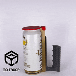 Can-Auto-Holder-420-3DTROOP-Gif.gif Archivo STL Porta latas automático 470ml・Diseño de impresora 3D para descargar