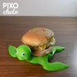Secuencia-01.gif OLIVER THE TURTLE HAMBURGER HOLDER (PRINT IN PLACE)