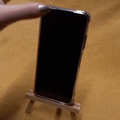 20230527_232356-1.gif Free STL file Cell phone holder - Painting easel・3D printing model to download