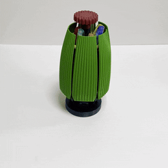 GIF.gif STL-Datei Mechanische Blume Bleistifthalter・Modell für 3D-Drucker zum Herunterladen