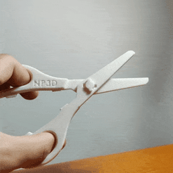 gif-1.gif Free STL file Working Scissors・Template to download and 3D print