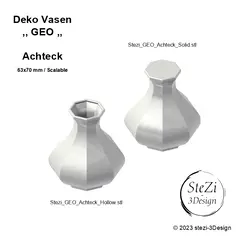 Stezi_Vasen_GEO_GIF.gif Vase Collection Geo by Stezi-3Design Hollow & Solid Vasemode