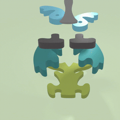 0001-0150.gif STL-Datei Eule-Figur・3D-Druck-Idee zum Herunterladen