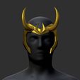 ZBrush-Movie-(1).gif STL-Datei Loki-Hörner・Modell zum Herunterladen und 3D-Drucken