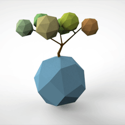 gif.gif Archivo STL gratis árbol low poly 2・Plan para descargar y imprimir en 3D, sepiscope