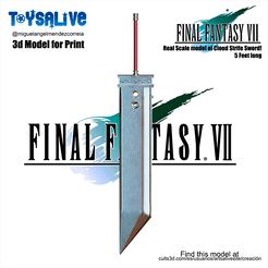 BS000_Gif.gif Final Fantasy Vii Cloud Strife Buster Sword For Print