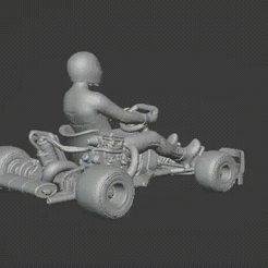 Video_2023_09_25-1_edit_0.gif STL file Karting Driver・Model to download and 3D print