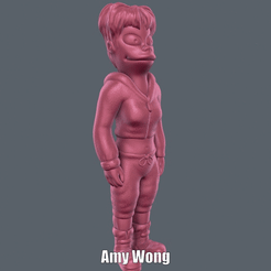 Amy Wong.gif Download free STL file Amy Wong (Easy print no support) • 3D printing template, Alsamen
