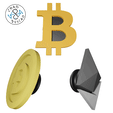 GIF.gif Crypto Pin Collection - Croc´s Charm - BTC ETH DOGE