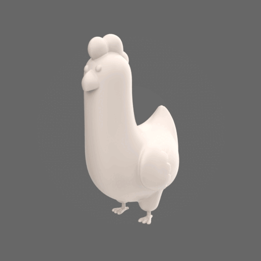 🐔 Chicken・ STL File for 3D printing・Cults