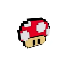 cogumelo.gif Mario Mushroom PIXELART 3D