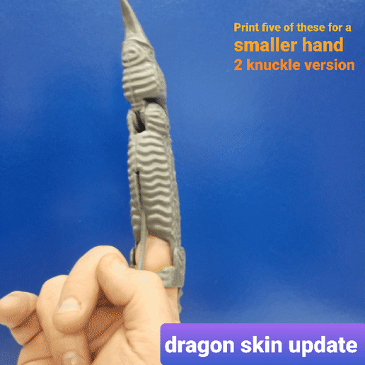20200208_051303.gif Archivo STL Garras de dragón articuladas 2.0 ACTUALIZACIÓN.・Modelo para descargar e imprimir en 3D, LittleTup