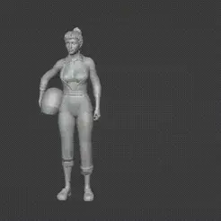 Video_2023_09_27-2_edit_0.gif STL file Sexy Driver Girl With Helmet・3D printable model to download