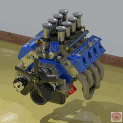 ___Ford-Boss-429_Single-throttle.gif Fichier STL Ford Boss 429 - Système d'injection à corps unique・Plan pour imprimante 3D à télécharger