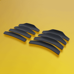 Untitled-2.gif Download STL file UNIVERSAL SPOILER DUCK TAIL STYLE PACK 21AUG-15 • 3D printable design, Pixel3D