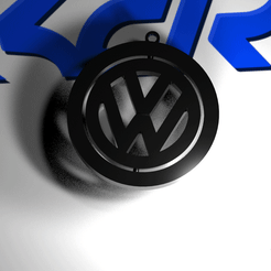 VW-logo-circle-keychain.gif Télécharger le fichier STL PORTE-CLÉS FLEXI VW • Objet imprimable en 3D, 3Rdesign