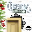 030a.gif 🎅 Christmas door corner (santa, decoration, decorative, home, wall decoration, winter) - by AM-MEDIA
