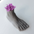 animation-Anatomy-Foot-pen-holder-Pie-v03-Moad-STL.gif Foot Vase Vase - Foot Penholder - Pies Pies Macetero - Anatomical Sculpture