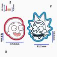 GIF.gif STL file RICK AND MORTY 1 / COOKIE CUTTER・3D print model to download