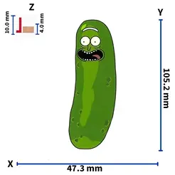 GIF.gif STL file PICKLE RICK COOKIE CUTTER / RICK AND MORTY・3D print model to download, WILLGALLETAS