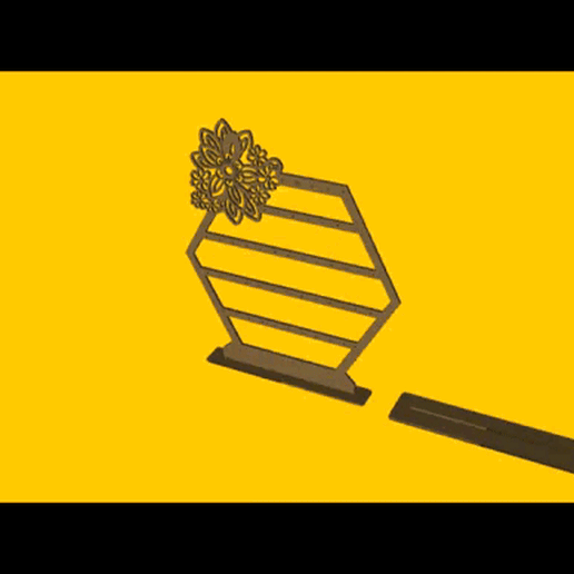 FLOWER EARRINGS HOLDER 3D model