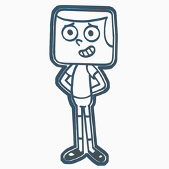 GIF-JEFF.gif Download STL file JEFF RANDELL CLARENCE COOKIE CUTTER - CARTOON • 3D printable model, SinTiempoLibre