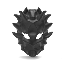untitled.91.gif STL-Datei WIMPERNTUSCHE MASKE VORONOI COSPLAY HALLOWEEN・3D-Druck-Idee zum Herunterladen