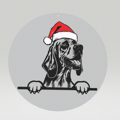 bloodhound.gif Adorno navideño Doggo - Bloodhound