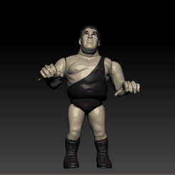 andre.gif 3D file andre the giant hasbro vintage WWE ACTION FIGURE・Template to download and 3D print, DESERT-OCTOPUS
