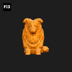508-Collie_Rough_Pose_07.gif Archivo STL Collie Rough Dog Impresión 3D Modelo Pose 07・Modelo imprimible en 3D para descargar