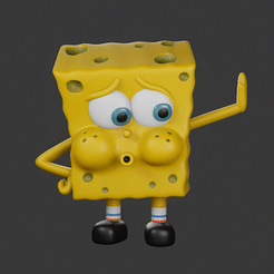 spongebob_v5_AdobeExpress.gif STL file spongebob meme・3D printer model to download