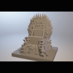 Trone de fer 3d.gif Download OBJ file Support Game of throne - iphone & android • 3D printable design, 3Dgraph