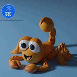 Nigel-Movement.gif STL file Nigel the Scorpion (from Back to the Outback)・Model to download and 3D print, Sardac777