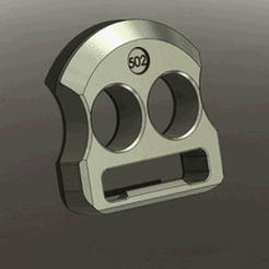 ezgif.com-gif-maker-11.gif STL file Knuckle-Duster #502・3D printer model to download, 502Desing