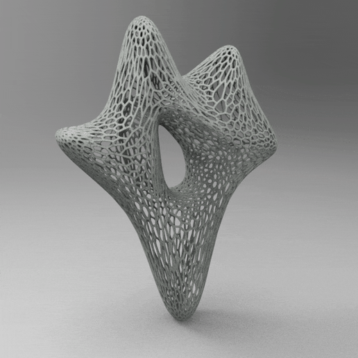 voronoi sculpture voronoi art sculpture 3D model