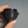20230702_143921.gif Cauldron Tea Light Holder, Witchy Candle, Wicca