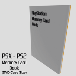 Memory-card-Book.gif Free STL file PSX and/or PS2 Memory Card Book・3D printing idea to download