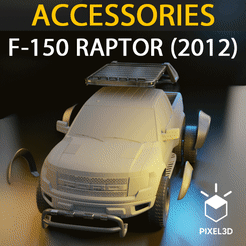 Sem-Título-1.gif Download STL file F-150 Raptor (2012) -08JAN22-01 • 3D printable design, Pixel3D