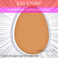 Egg_9.75in.gif 3D-Datei Ei Ausstechform 9.75in / 24.8cm・Modell zum Herunterladen und 3D-Drucken
